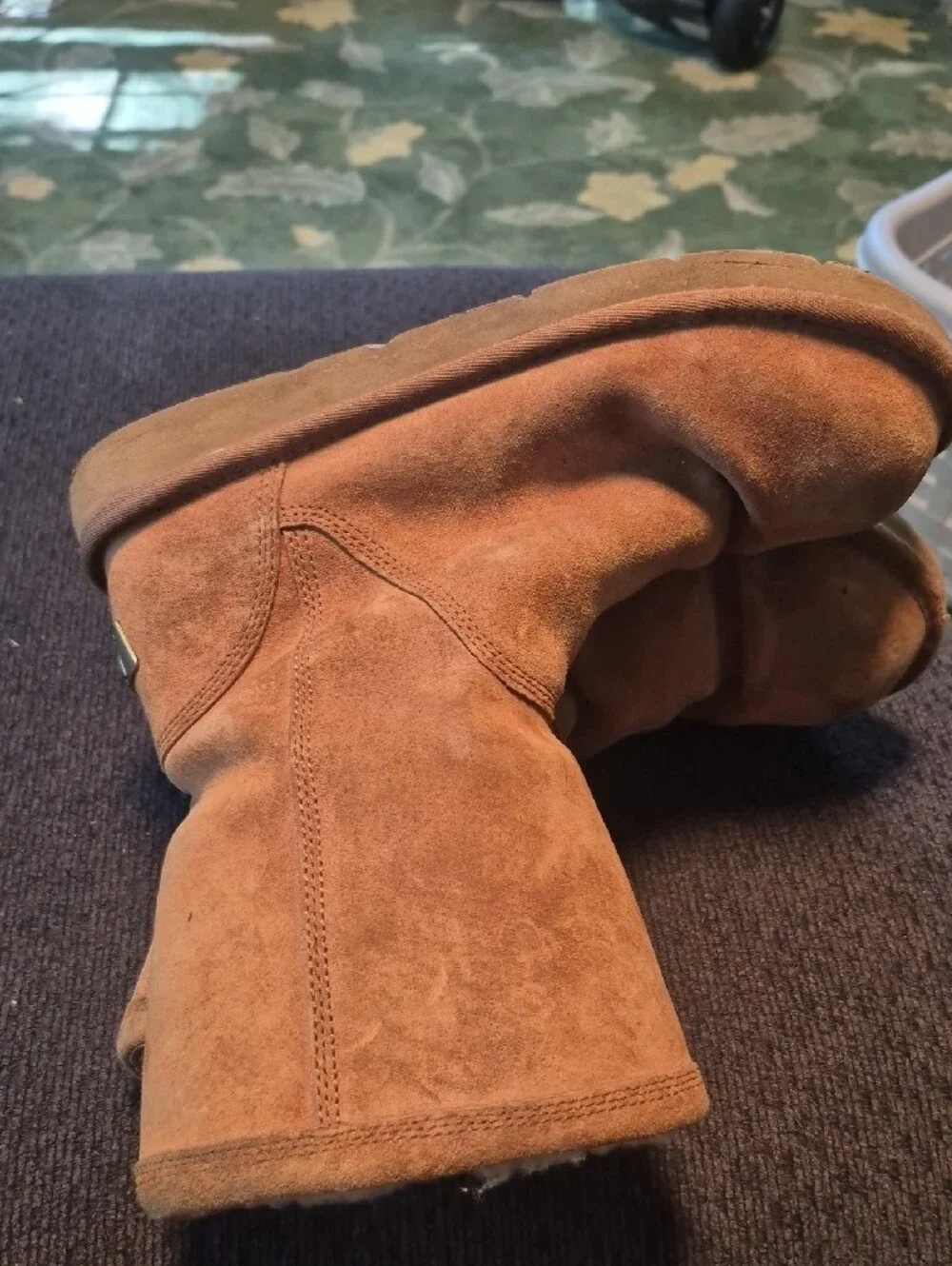 UGG Chestnut Suede Mid-Calf Boots